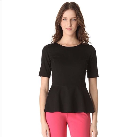 theory knit peplum top